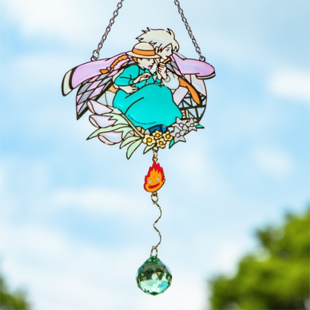 Décoration - Sun catcher Stained glass Sophie & Hauru - Howl's Moving Castle