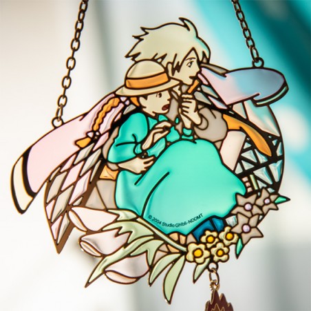 Décoration - Sun catcher Stained glass Sophie & Hauru - Howl's Moving Castle