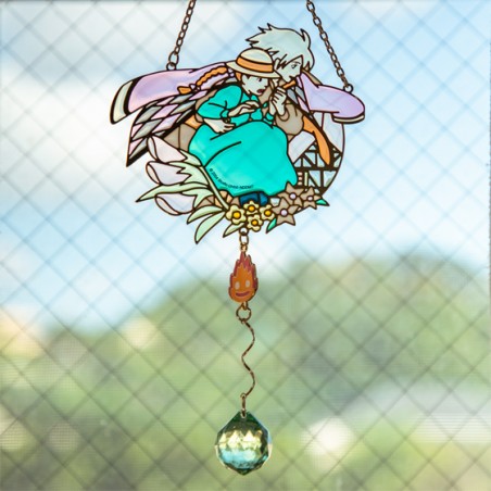 Décoration - Sun catcher Stained glass Sophie & Hauru - Howl's Moving Castle