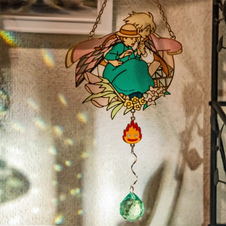 Décoration - Sun catcher Stained glass Sophie & Hauru - Howl's Moving Castle