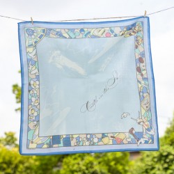 Textile - Mouchoir Chemin du vent bleu - Le Château dans le ciel