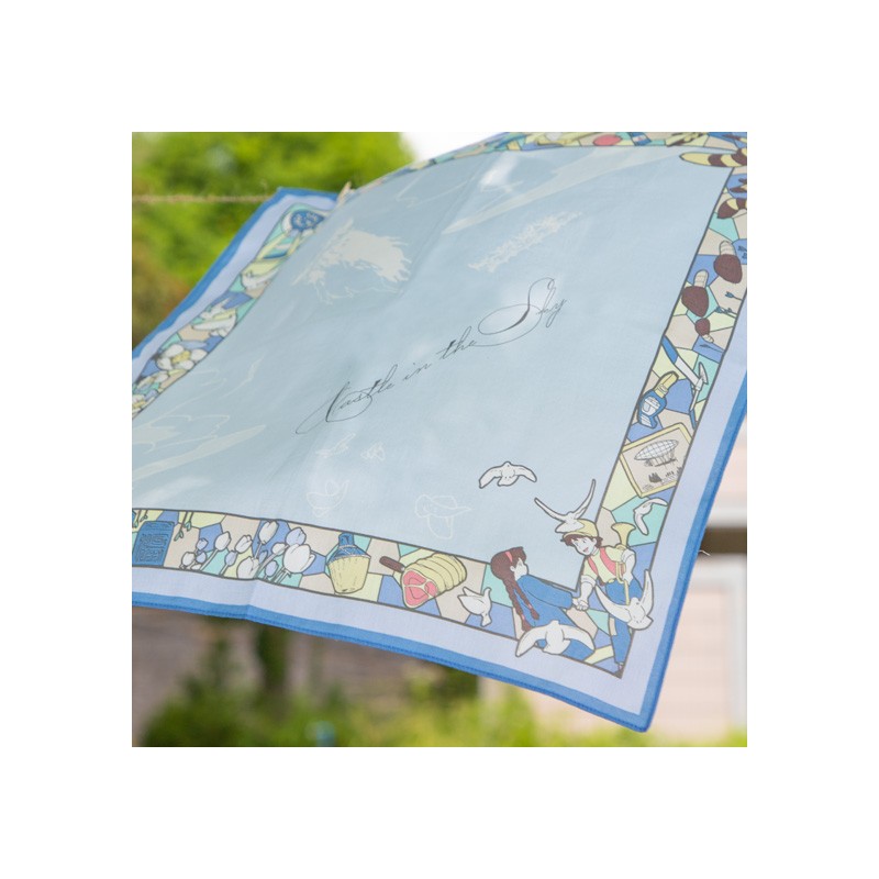 Textil - Pañuelo Blue Wind Road - El castillo en el cielo