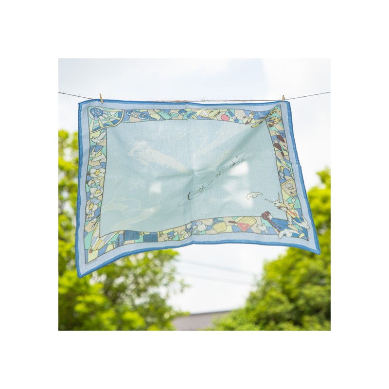 Textil - Pañuelo Blue Wind Road - El castillo en el cielo