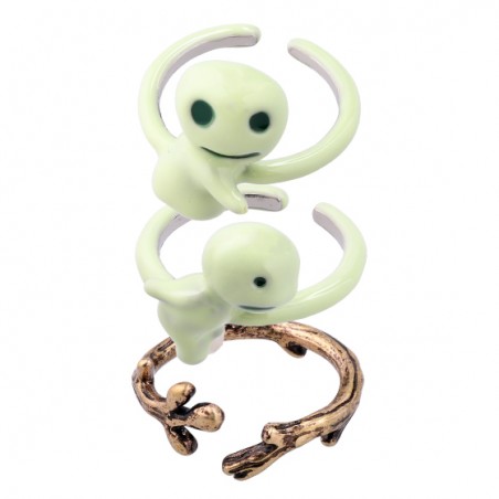 Jewellery - Three Ring set Kodama - Princess Mononoke