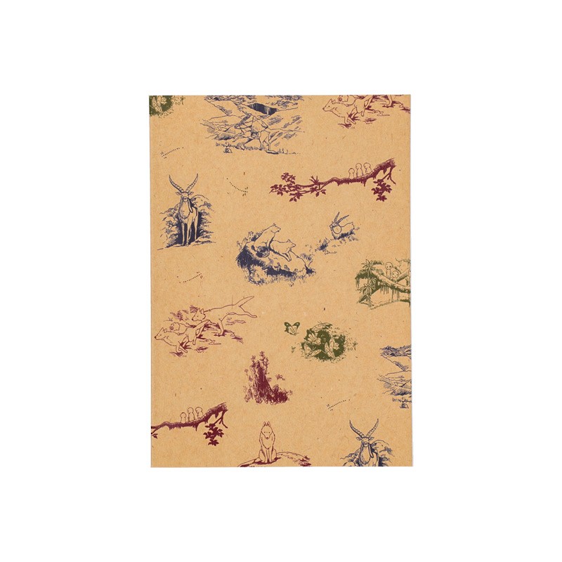 Notebooks and Notepads - Notebook B6 animals in the forest - Princess Mononoke