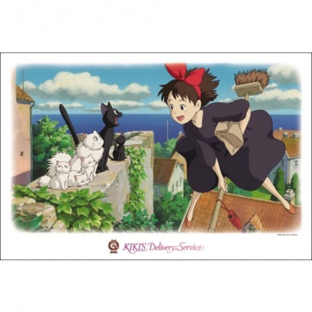 Puzzle - Puzzle 1000P Kiki et les chats - Kiki la petite sorcière