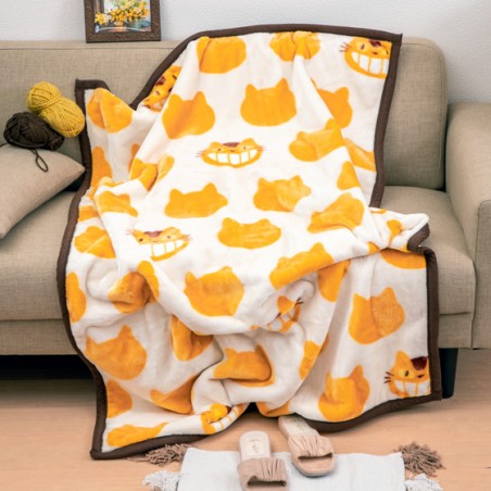 Household linen - Blanket Catbus Silhouette 100x140 cm - My Neighbor Totoro