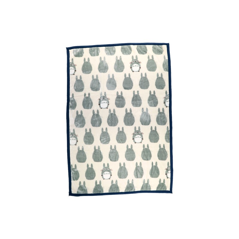 Linge de maison - Couverture Silhouette Totoro Gris 100x140 cm - Mon Voisin Totoro