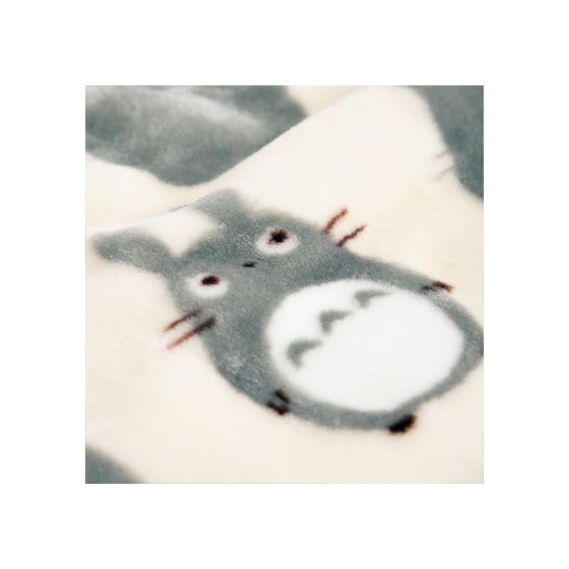 Linge de maison - Couverture Silhouette Totoro Gris 100x140 cm - Mon Voisin Totoro