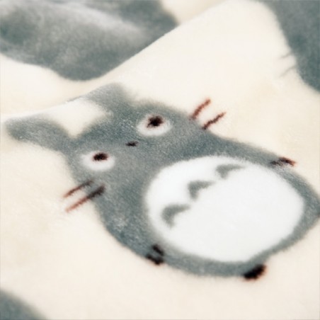 Linge de maison - Couverture Silhouette Totoro Gris 100x140 cm - Mon Voisin Totoro