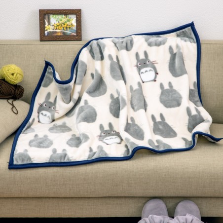 Linge de maison - Plaid Silhouette Totoro Gris 70x100 cm - Mon Voisin Totoro