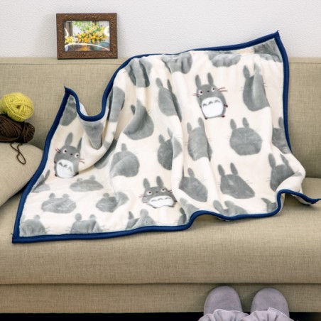 Household linen - Plaid Big Totoro Silhouette 70x100 cm - My Neighbor Totoro