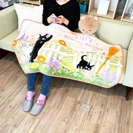 Household linen - Blanket Jiji & Lily Strawberry arch 80x150 cm - My Neighbor Totoro