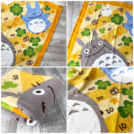 Linge de maison - Plaid Totoro Trèfles 90x90 cm - Mon Voisin Totoro