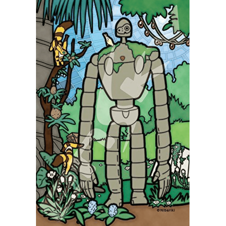 Jigsaw Puzzle - Stained glass Puzzle 126P Robot Gardener - Castle in the Sky