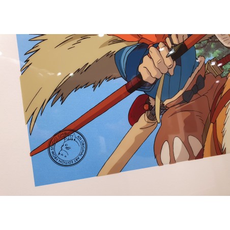 Cel Art - Studio Ghibli - CEL ART ASHITAKA GOES TO BATTLE - STUDIO GHIBLI