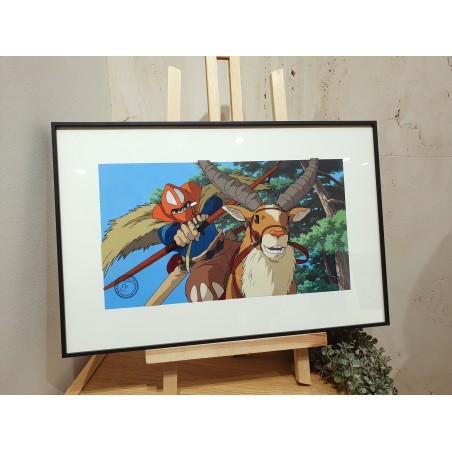 Cel Art - Studio Ghibli - CEL ART ASHITAKA GOES TO BATTLE - STUDIO GHIBLI