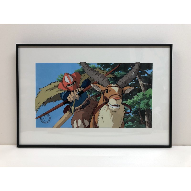 Celluloïd d'art - Studio Ghibli - CELLULOID D'ART ASHITAKA PART AU COMBAT - STUDIO GHIBLI