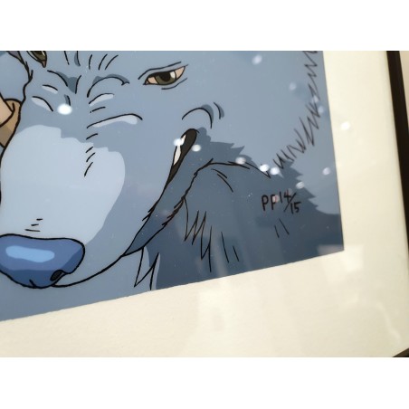 Celluloïd d'art - Studio Ghibli - CELLULOID D'ART SAN ET SES FRÈRES LOUPS - STUDIO GHIBLI