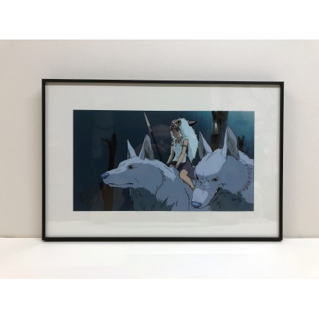 Celluloïd d'art - Studio Ghibli - CELLULOID D'ART SAN ET SES FRÈRES LOUPS - STUDIO GHIBLI
