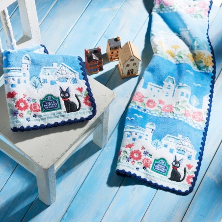 Household linen - Towel Streets of Paris 34x80 cm - Kiki's Delivery Service