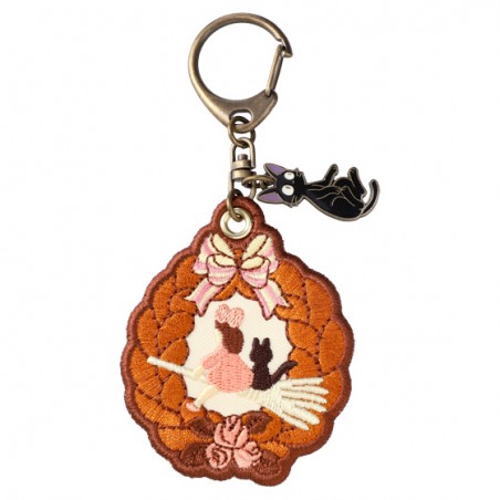 Keychains - Embroidery Keychain Wreath of bread - Kiki's Delivery Service