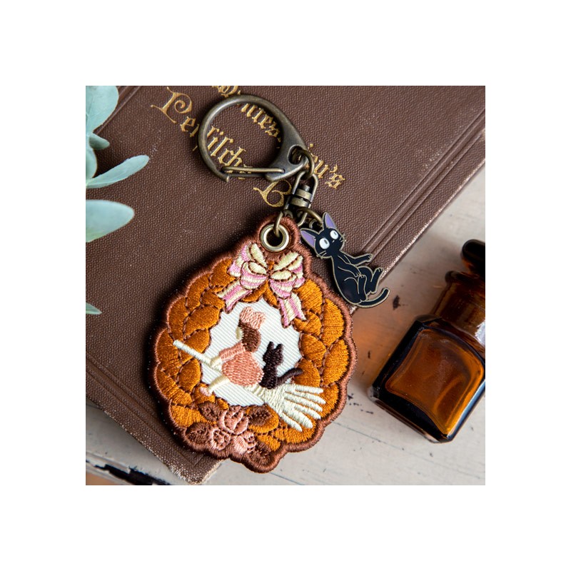 Porte-Clés - Porte-Clés broderie Couronne de pain - Kiki la petite sorcière