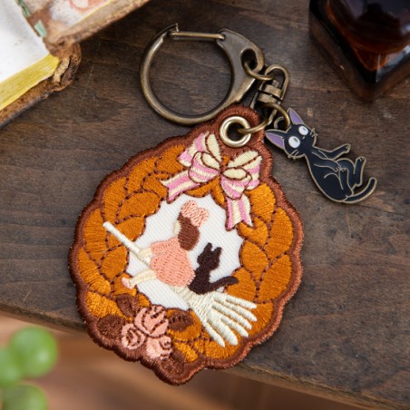 Keychains - Embroidery Keychain Wreath of bread - Kiki's Delivery Service