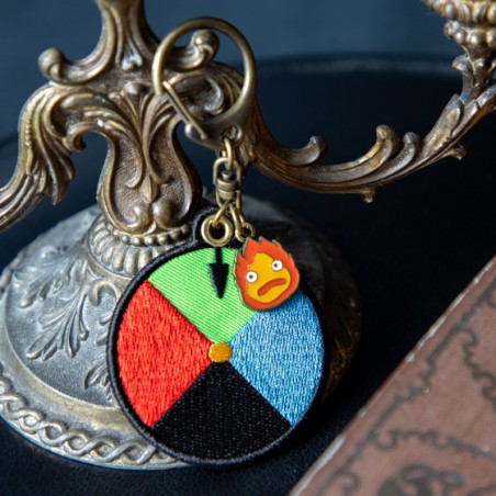 Keychains - Embroidery Keychain Magic colour disc - Howl's Moving Castle