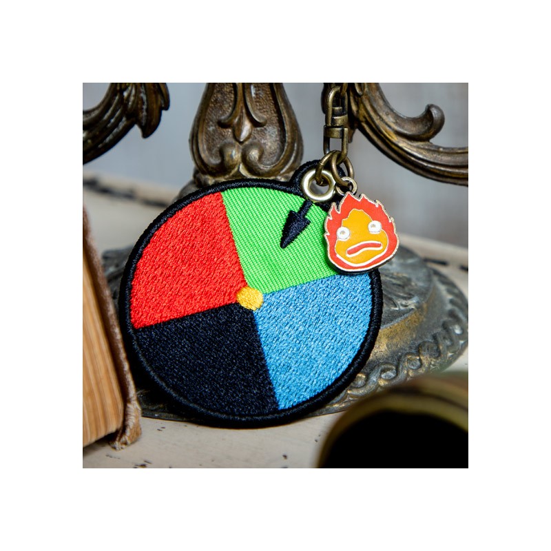 Keychains - Embroidery Keychain Magic colour disc - Howl's Moving Castle