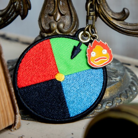 Keychains - Embroidery Keychain Magic colour disc - Howl's Moving Castle