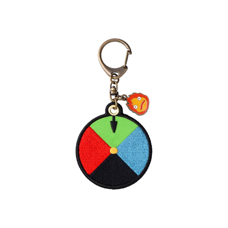 Keychains - Embroidery Keychain Magic colour disc - Howl's Moving Castle