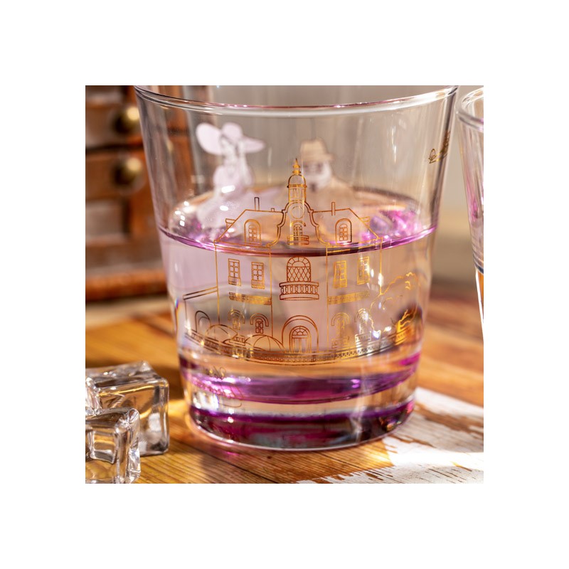 Kitchen and tableware - Decorated glass Marco & Gina - Porco Rosso