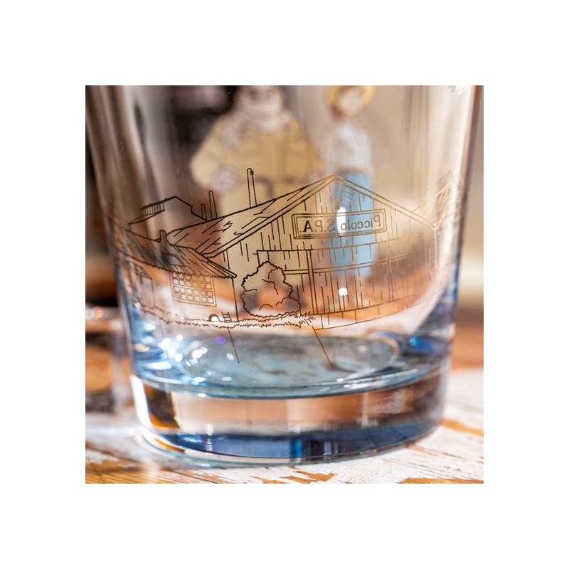 Kitchen and tableware - Decorated glass Marco & Fio - Porco Rosso