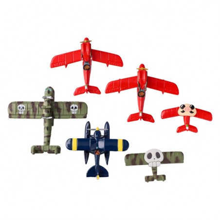 Figurines - Collection Seaplane Assorted 6 Magnets - Porco Rosso