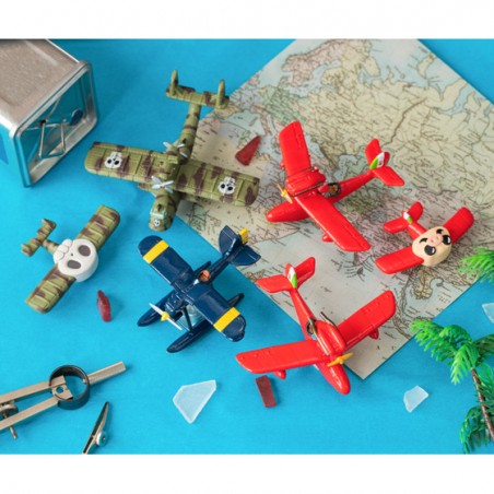 Figurines - Collection Seaplane Assorted 6 Magnets - Porco Rosso
