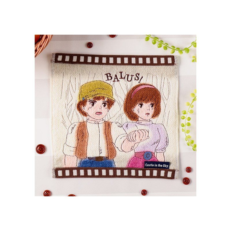 Household linen - Mini Towel Celluloid Sheeta & Pazu - Castle in the Sky