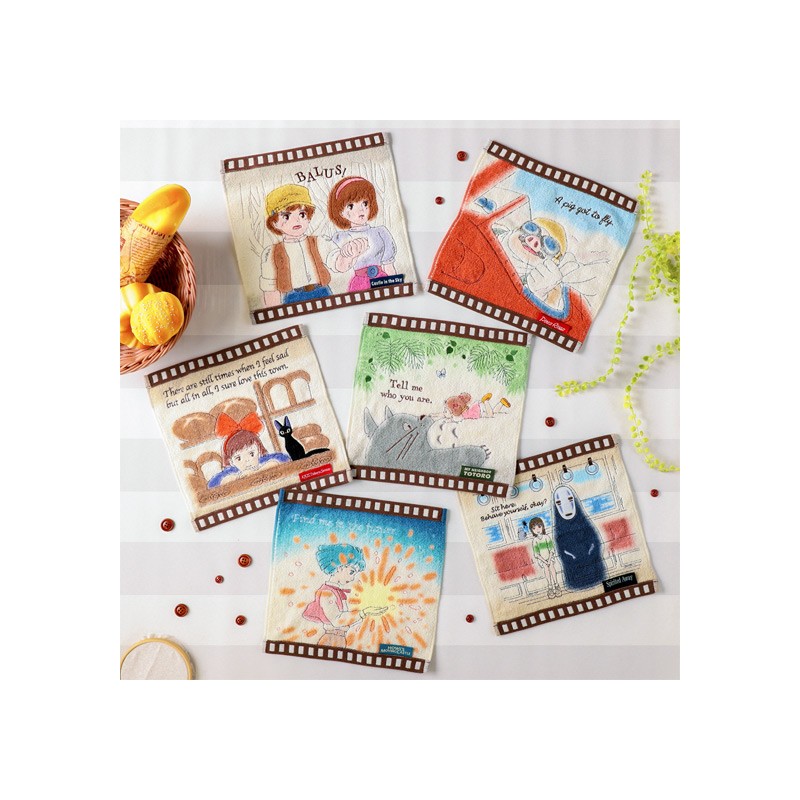 Household linen - Mini Towel Celluloid Sheeta & Pazu - Castle in the Sky