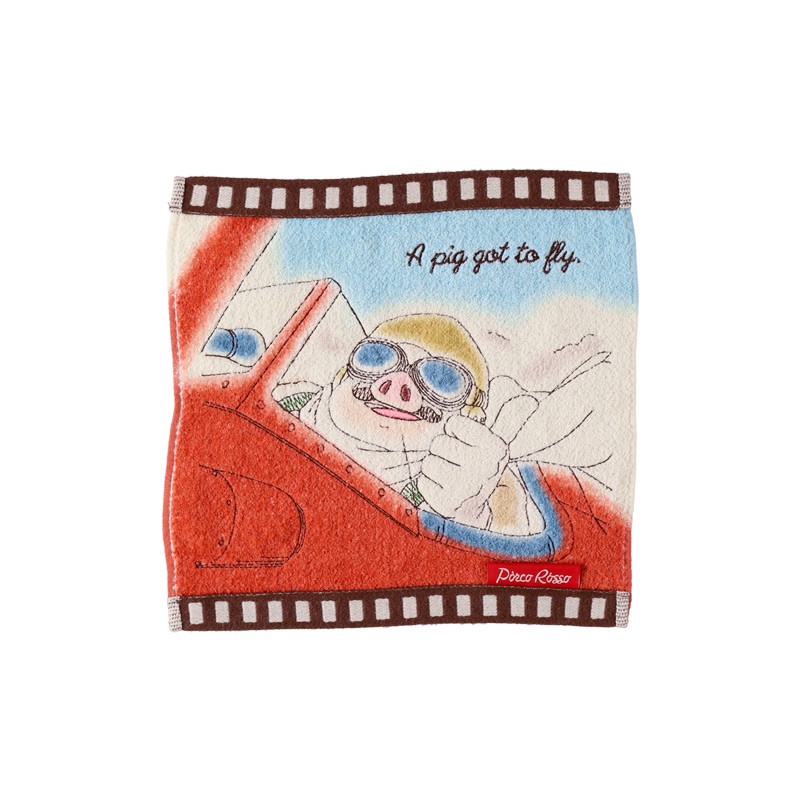 Household linen - Mini Towel Celluloid Marco’s seaplane - Porco Rosso