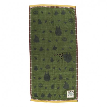 Linge de maison - Serviette Vert Automne 34x80 cm - Mon Voisin Totoro