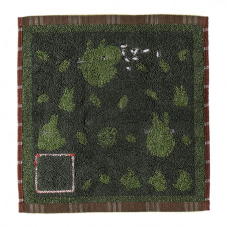 Linge de maison - Mini Serviette Vert Automne 25x25 cm - Mon Voisin Totoro