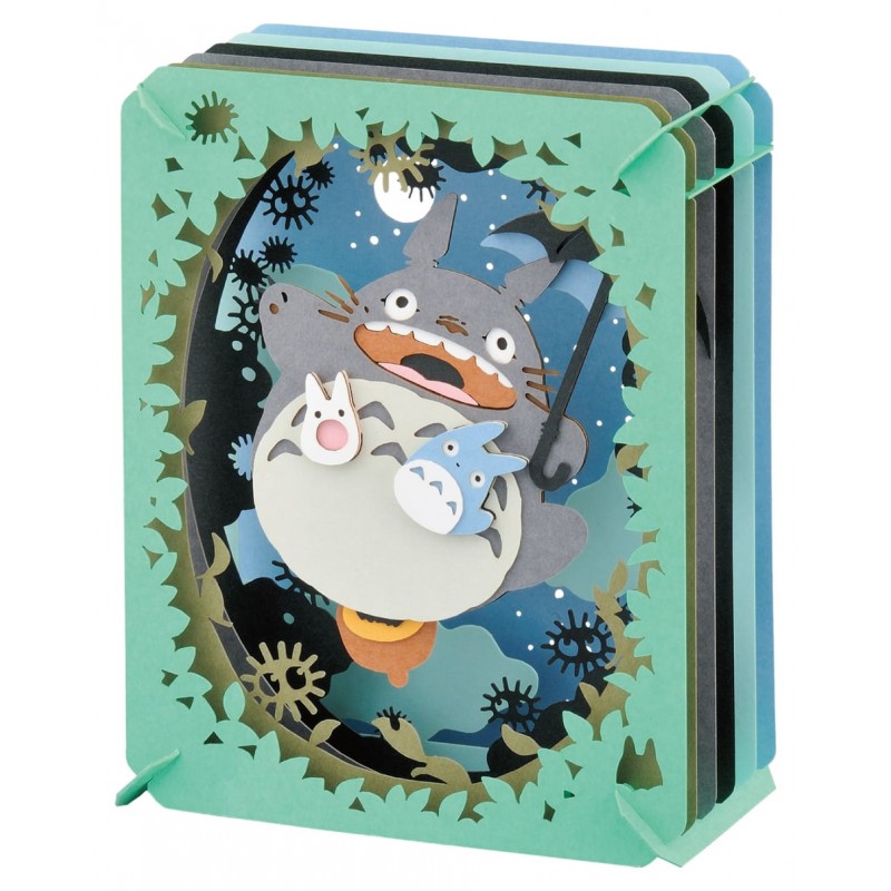 Paper Theaters - Paper Theatre Totoro Under the moon - My Neihgbor Totoro