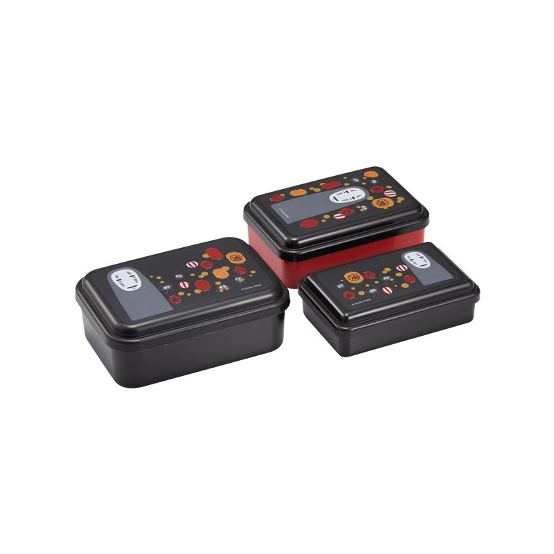 Bentos - Set of 3 Lunch Box No Face & Lantern - Spirited Away