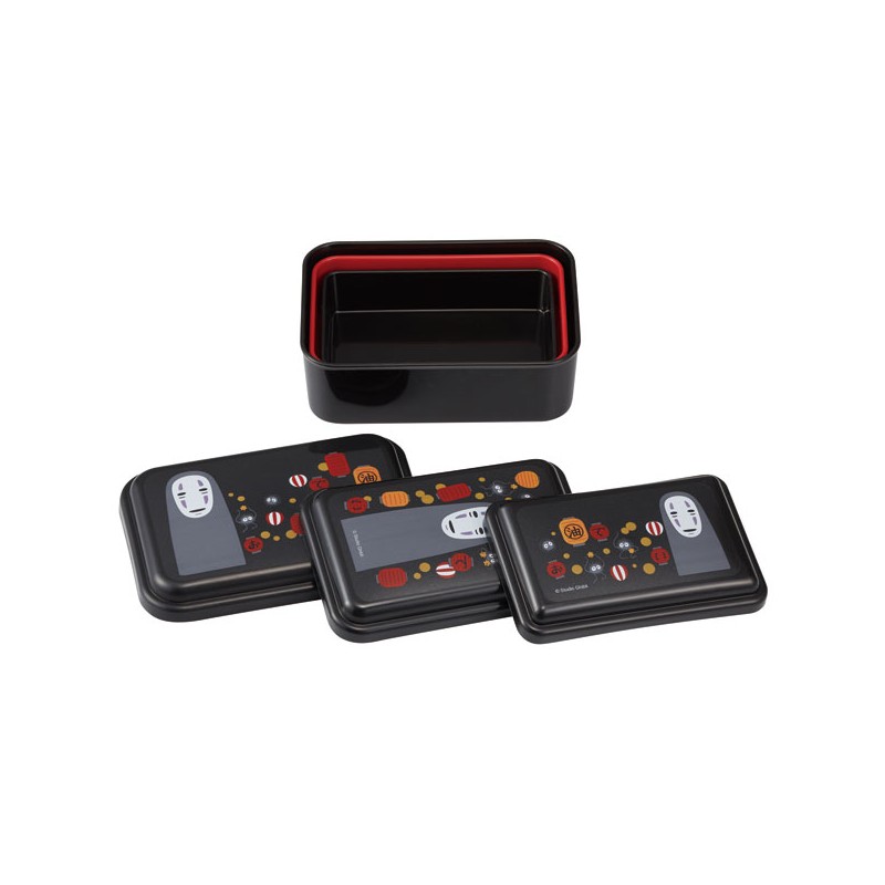 Bentos - Set of 3 Lunch Box No Face & Lantern - Spirited Away