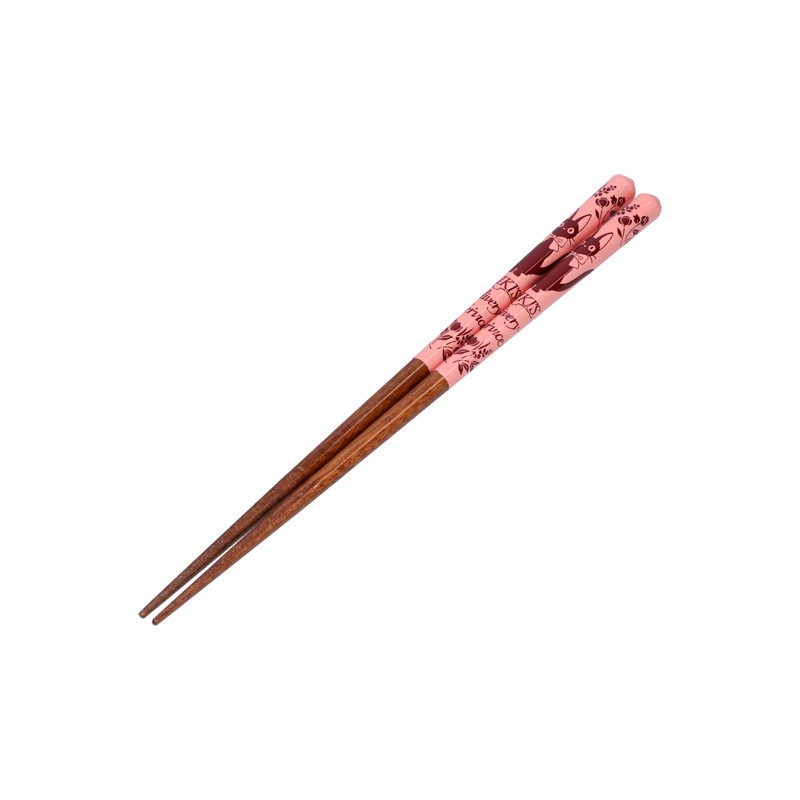 Baguettes - Baguettes laquées 21cm Esquisses Rose - Kiki la petite sorcière
