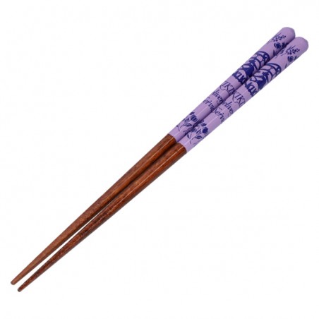 Chopsticks - Lacquered Chopsticks 21cm Sketches Purple - Kiki’s Delivery Service