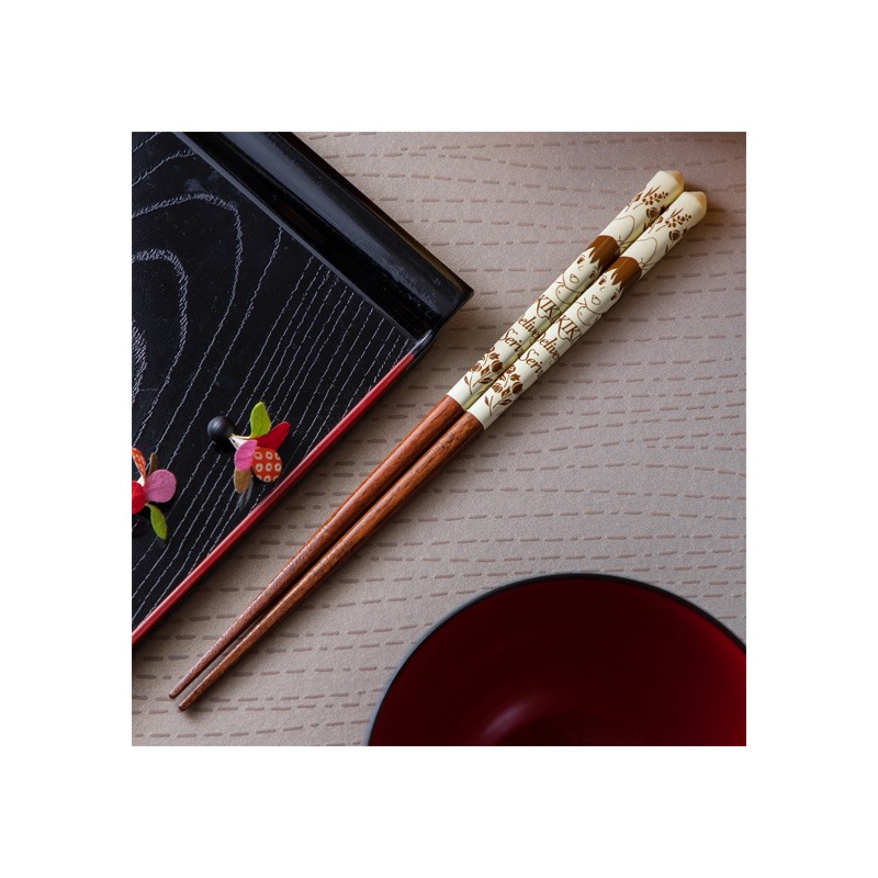 Baguettes - Baguettes laquées 21cm Esquisses Jaune - Kiki la petite sorcière