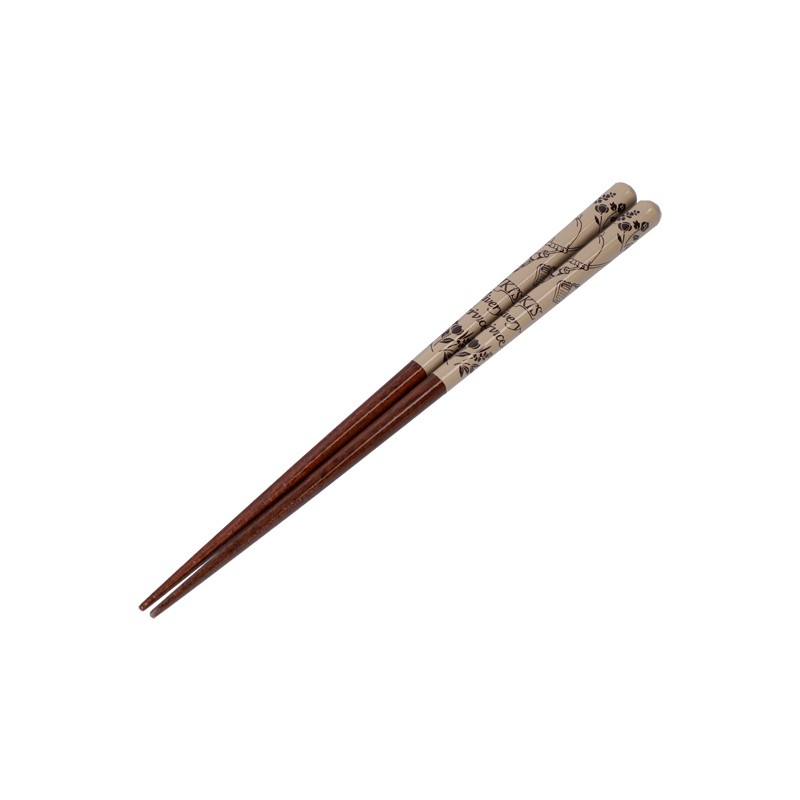 Palillos - Palillos lacados 21cm Esquisses Marrón - Nicky, la aprendiz de bruja