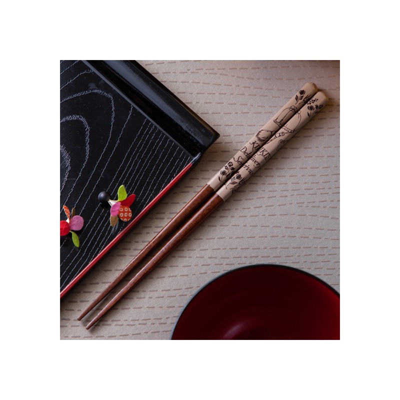 Palillos - Palillos lacados 21cm Esquisses Marrón - Nicky, la aprendiz de bruja