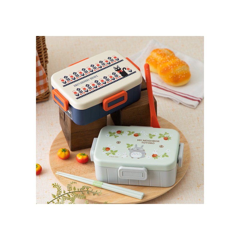 Bentos - Bento con 4 cierres Flores de campo 650 ml - Nicky, la aprendiz de bruja